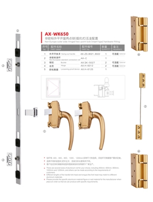 Non-European-standard swing-out window two-pointlock series(insert type)