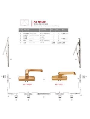 Curtain wall top-hung window series